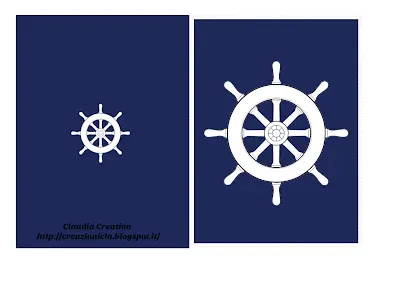 Biglietto d'auguri tema nautico