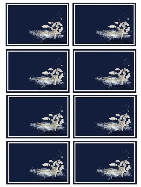 Etichette stile marino