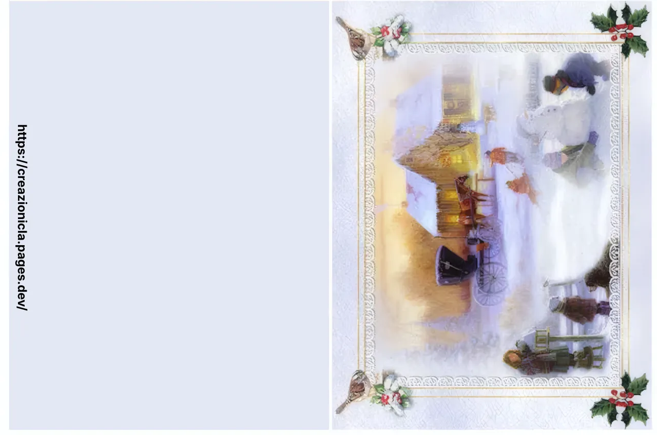 Cartoline Natale Stampabili Gratis — immagine 1