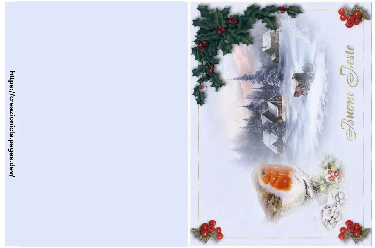 Cartoline Natale Stampabili Gratis — immagine 3