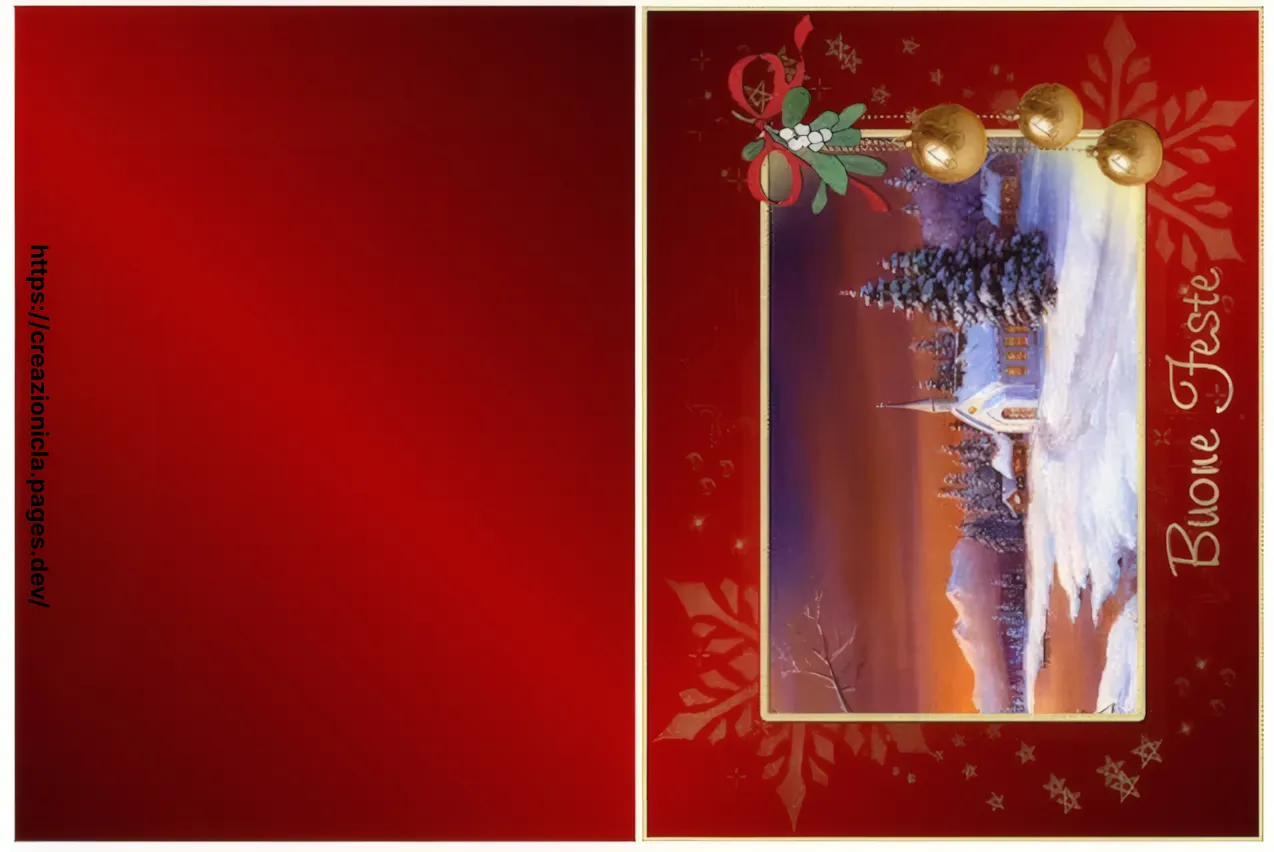 Cartoline Natale Stampabili Gratis — immagine 1