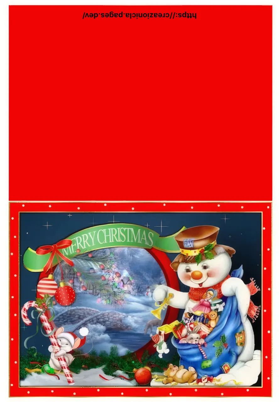 Cartoline Natale Stampabili Gratis — immagine 3