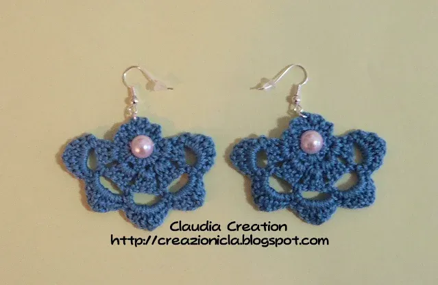 Orecchini all'uncinetto
