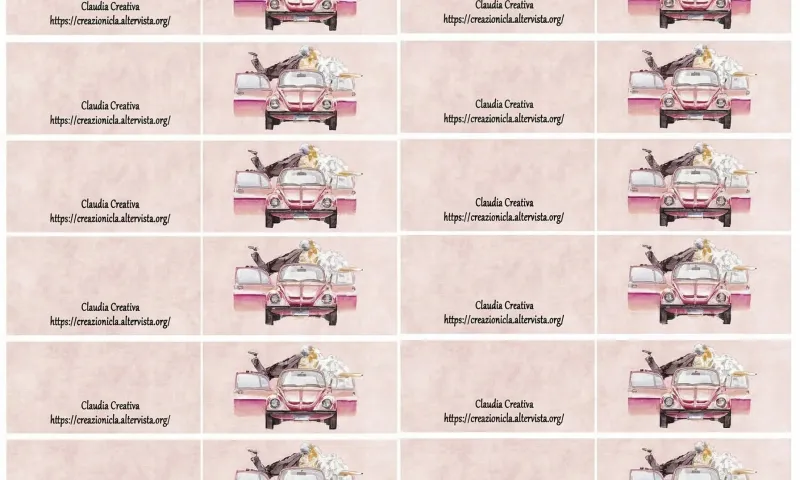 Bigliettini bomboniere