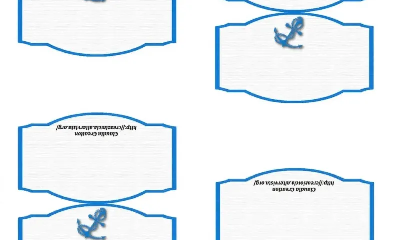 Segnaposto tema mare