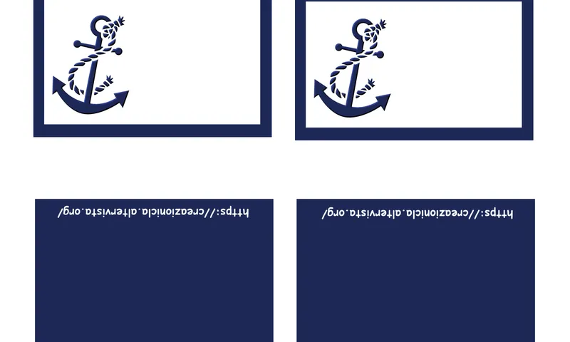 Segnaposti tema mare