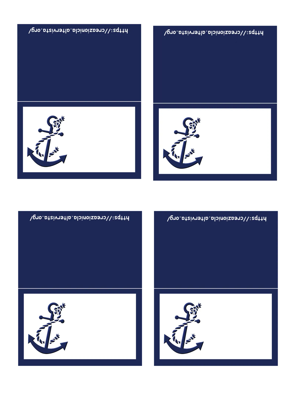 Segnaposti tema mare