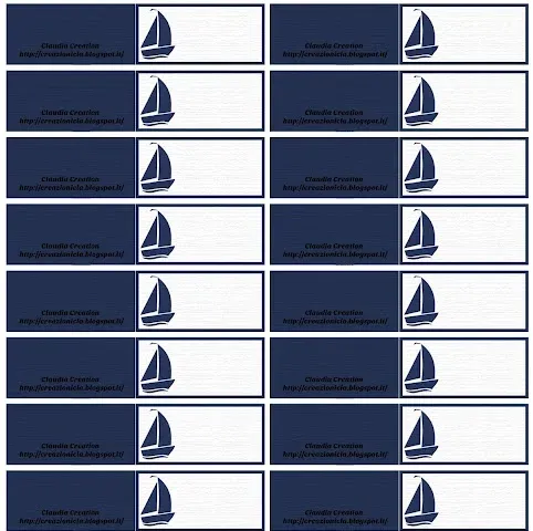 Bigliettini bomboniera tema mare