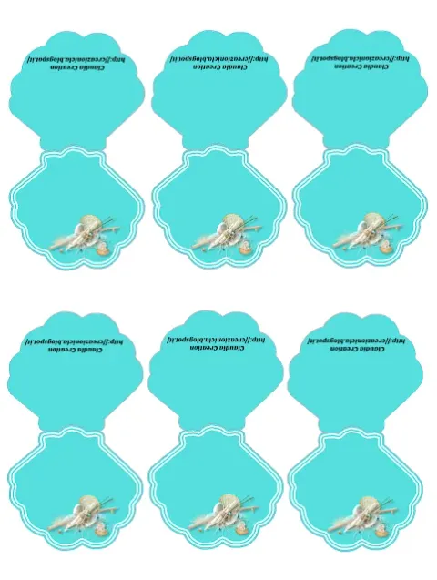 Segnaposti tema mare