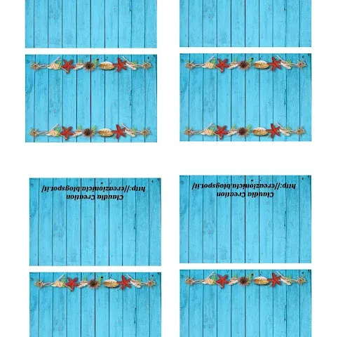 Segnaposto tema marino