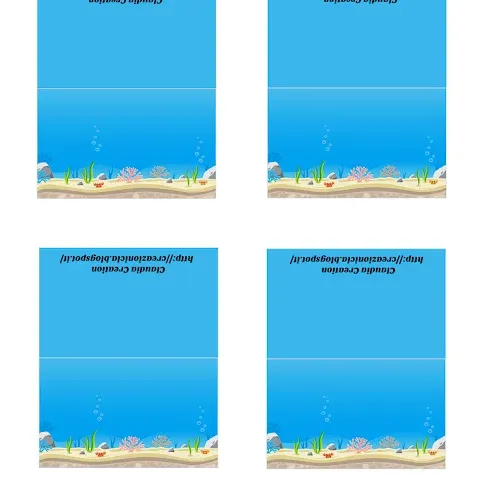 Segnaposto tema mare