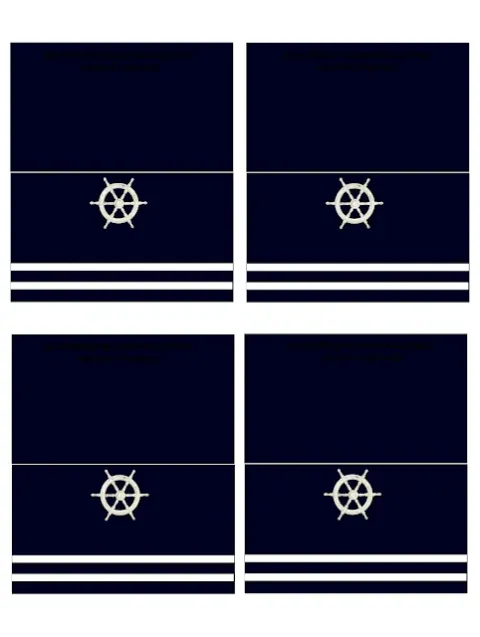 Segnaposto tema marino