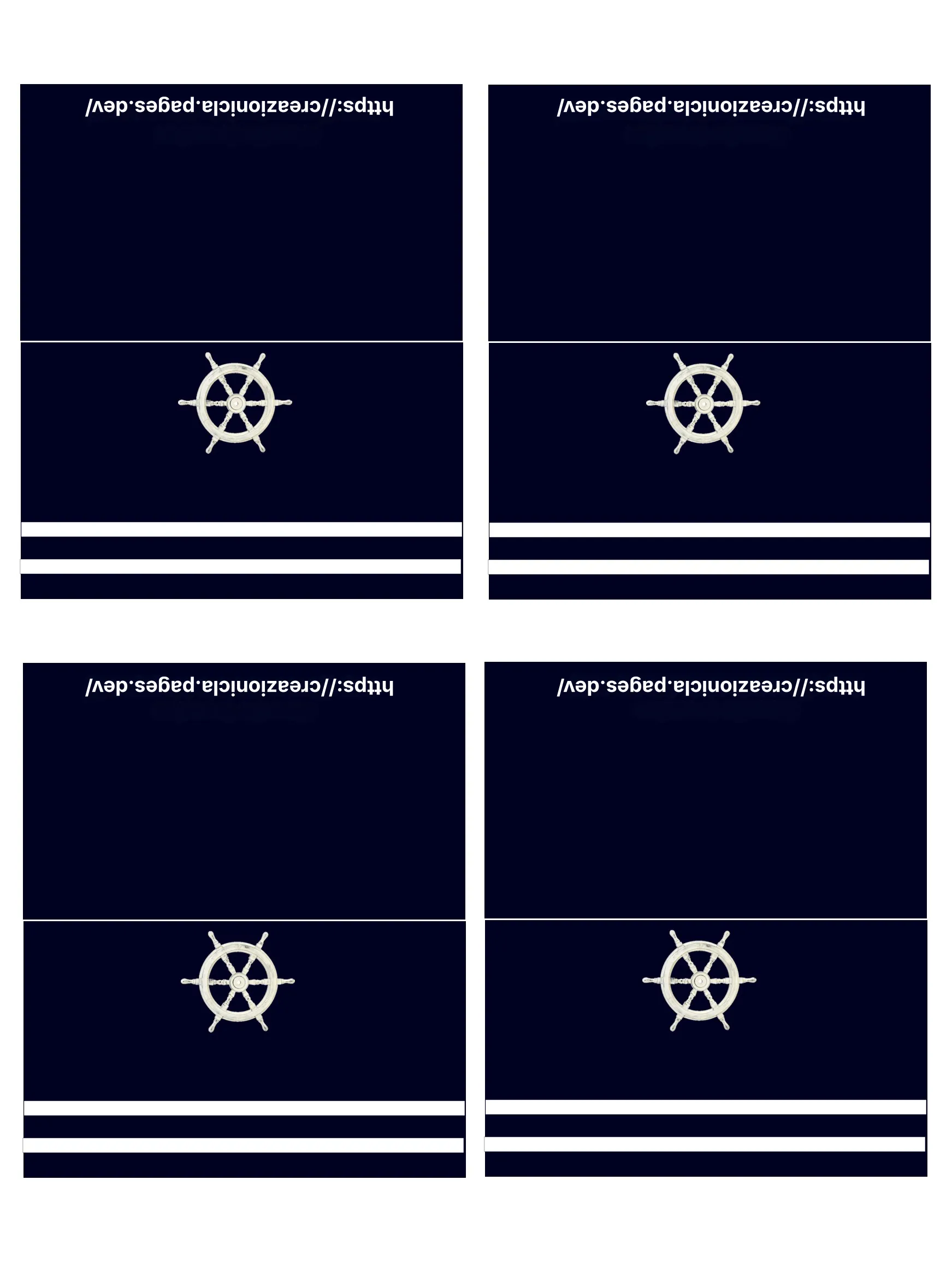 Segnaposto Tema Mare Tema Marino Stampabile Gratis