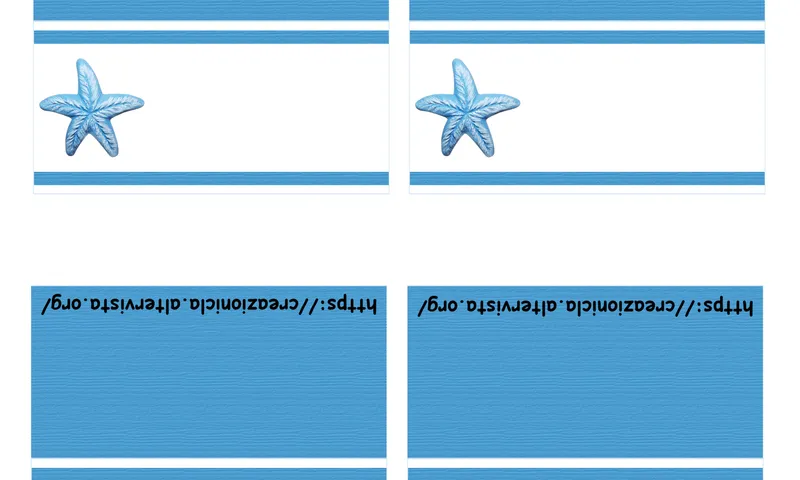 Segnaposti tema mare