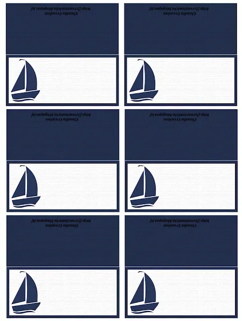 Segnaposto tema mare