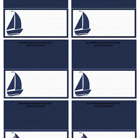 Segnaposto tema mare