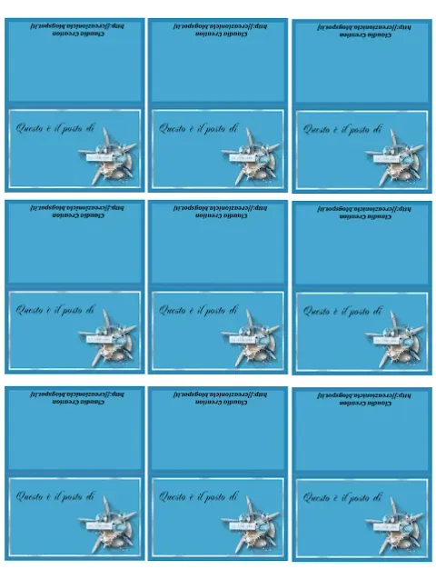 Segnaposti stampabili