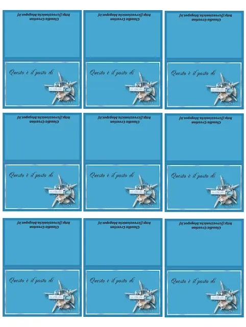 Segnaposti stampabili