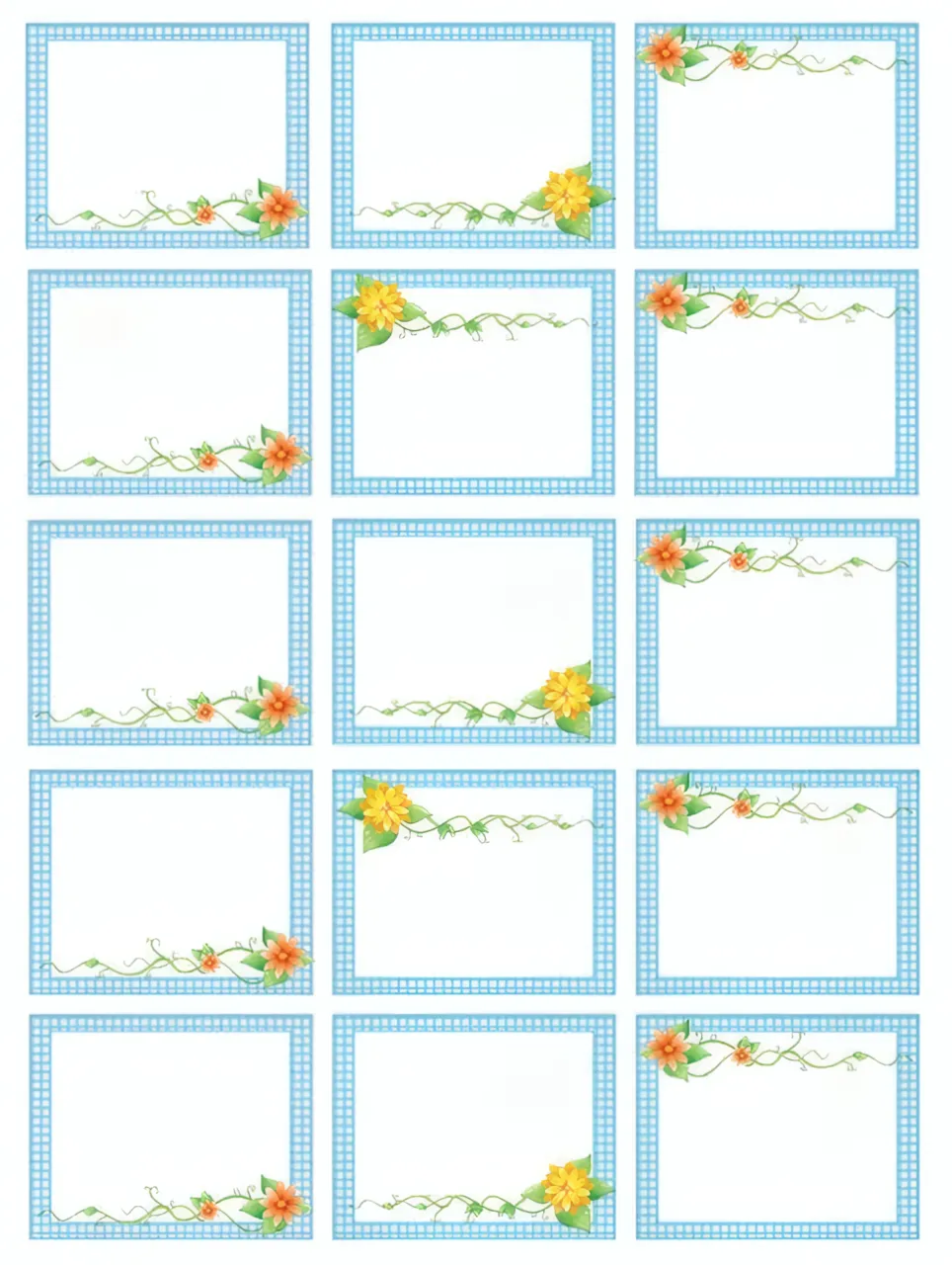 Etichette Floreali Stampabili Gratis — immagine 1