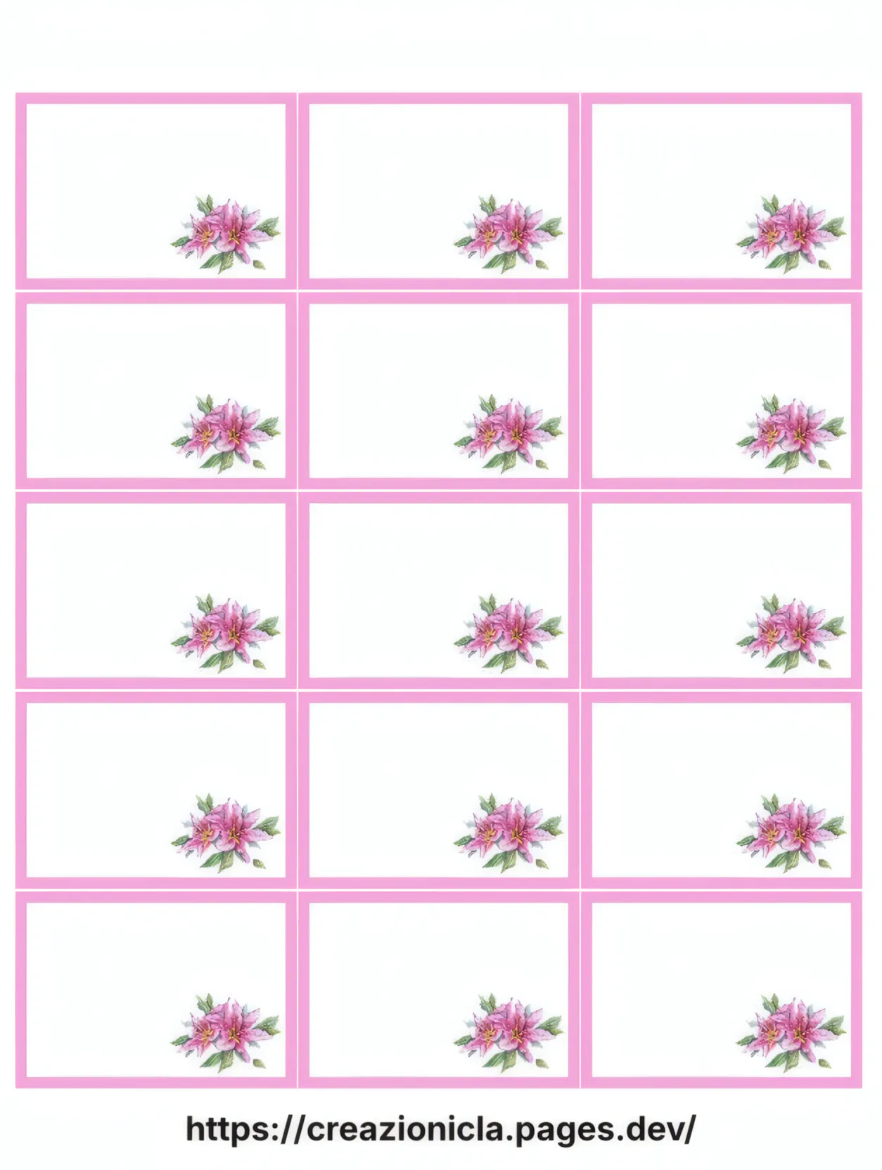 Etichette con Fiori Stampabili Gratis — immagine 1
