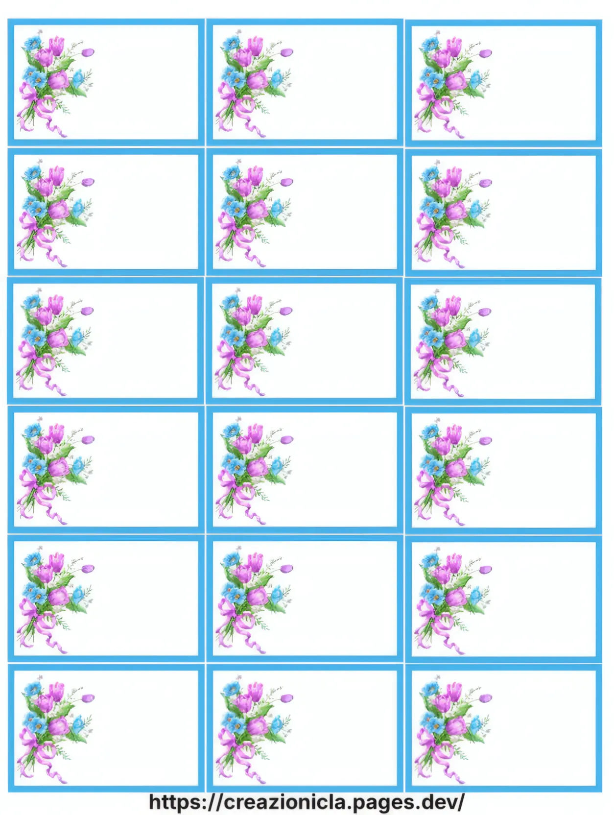Etichette con Fiori Stampabili Gratis — immagine 3