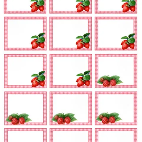 Etichette marmellate stampabili