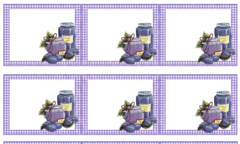 Etichette marmellate, grandi