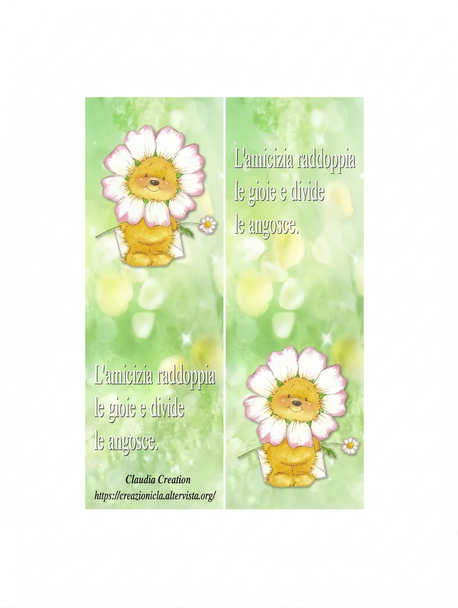 Segnalibri stampabili