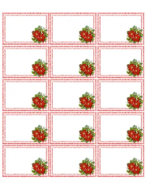 Etichette Natale Stampabili Gratis
