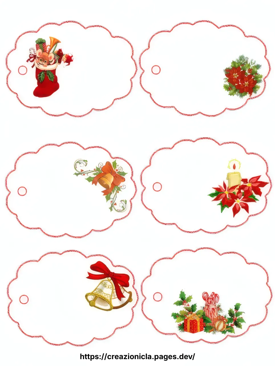 Etichette Natale Stampabili Gratis — immagine 1