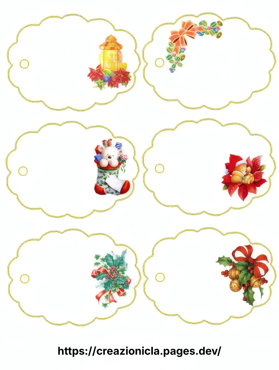 Etichette Natale Stampabili Gratis — immagine 3
