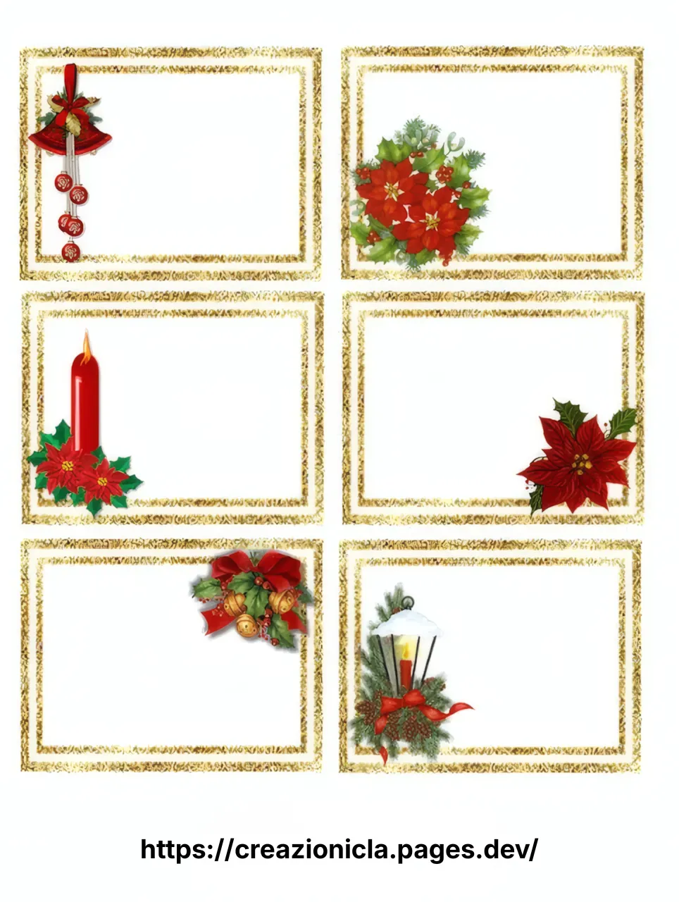 Etichette Natale Stampabili Gratis — immagine 1