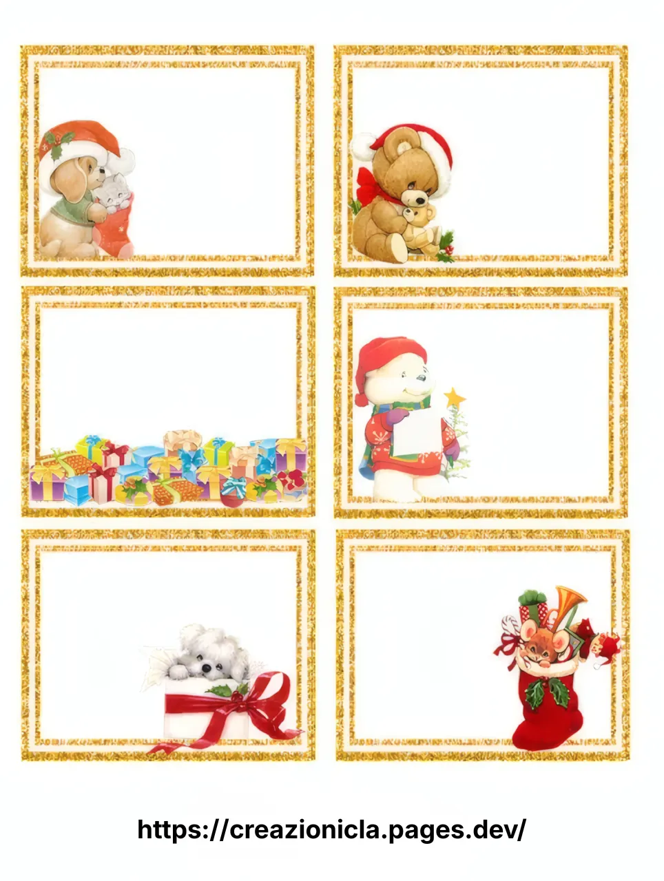 Etichette Natale Stampabili Gratis — immagine 1