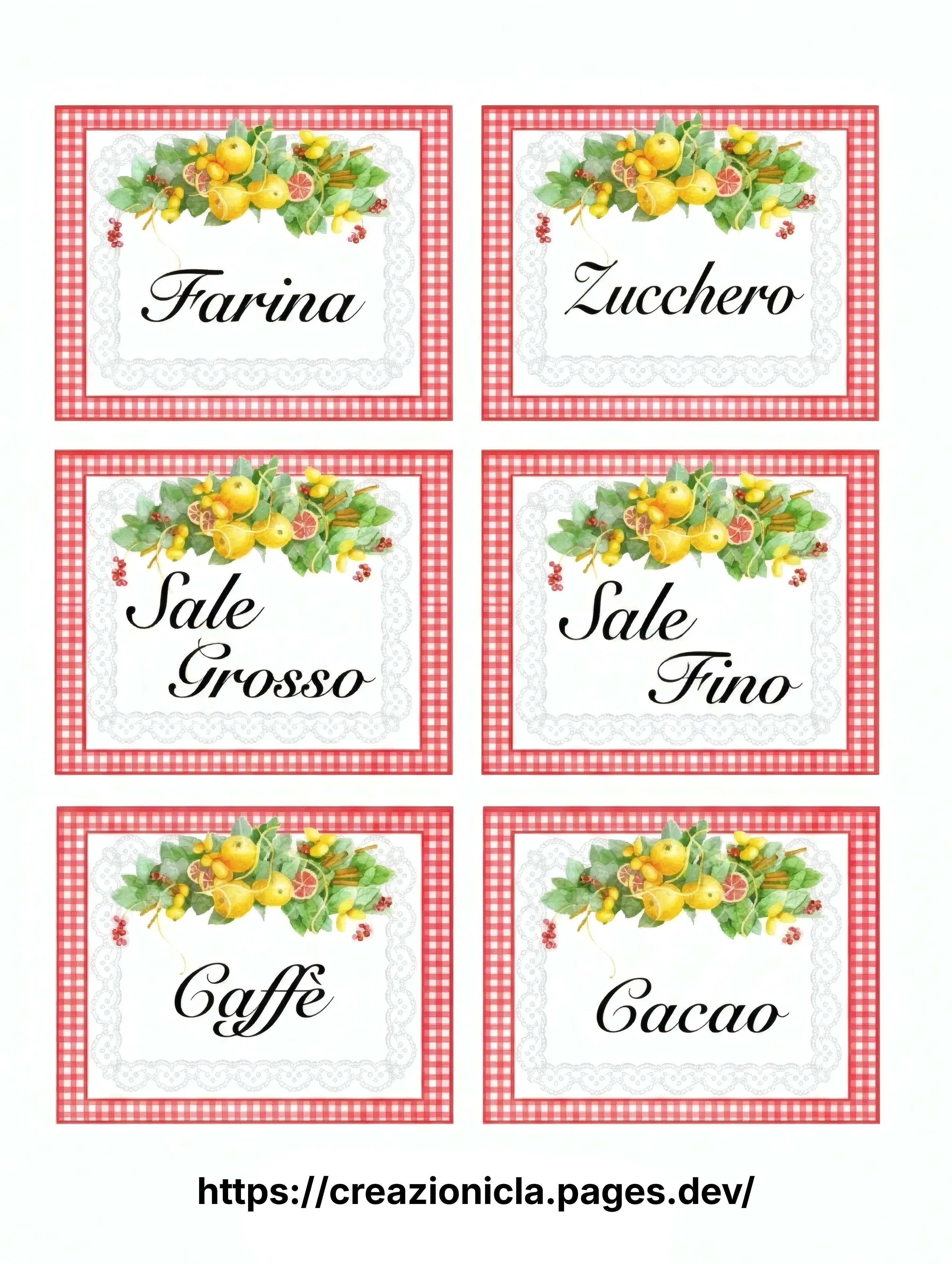 Etichette Stampabili Gratis — immagine 1